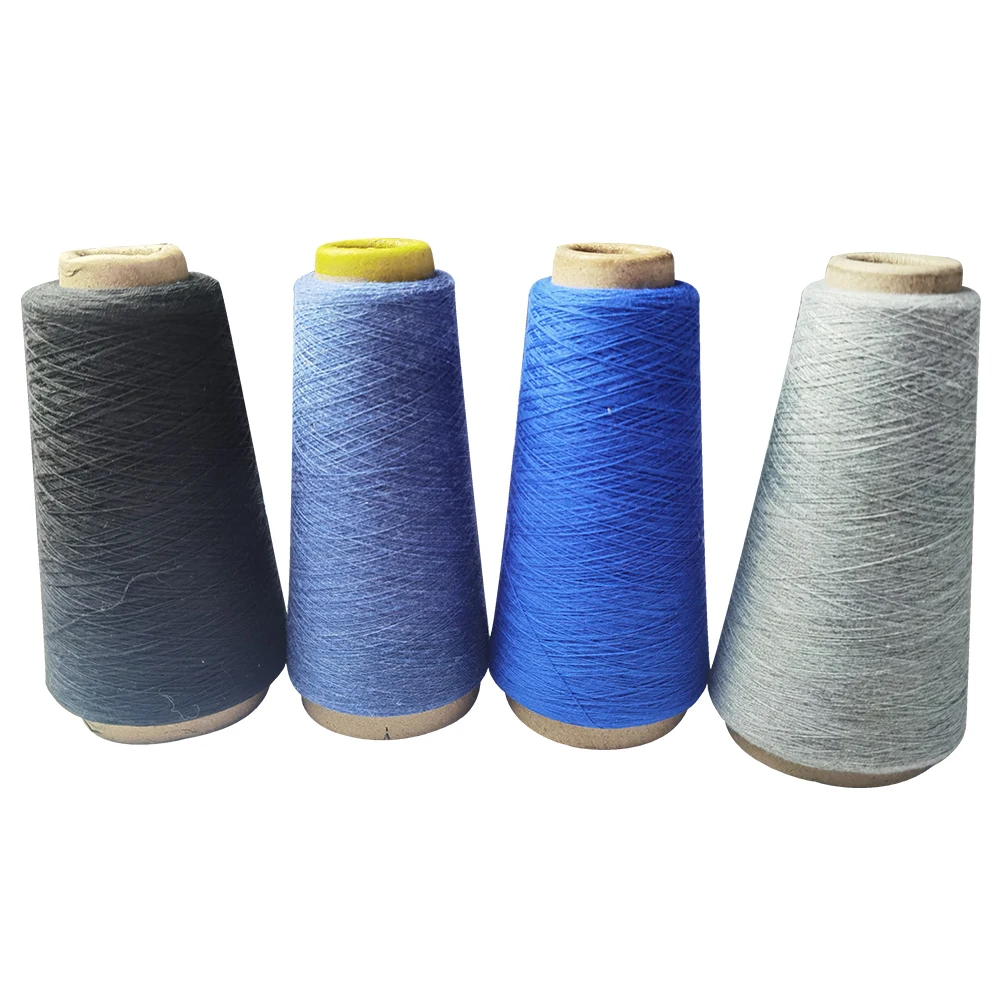 30S переработанная полиэфирная пряжа цена вязальная для