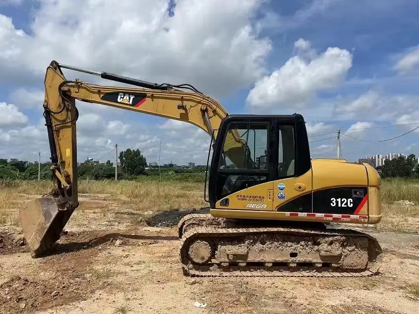 Б/у гусеничный экскаватор CAT312C гидравлическая Землеройная техника для