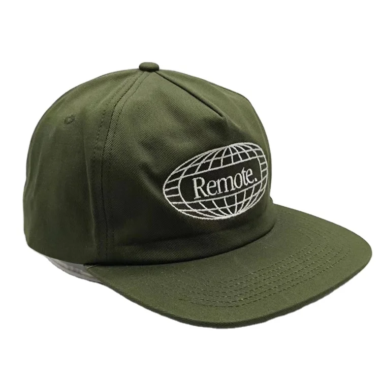 5 panel unstructured dad hat vintage blank cotton nylon snapback hat