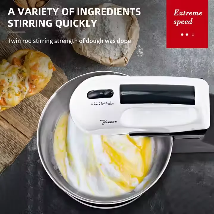 7 Speed Portable Kitchen Mixer Electric Handheld Food Mixers