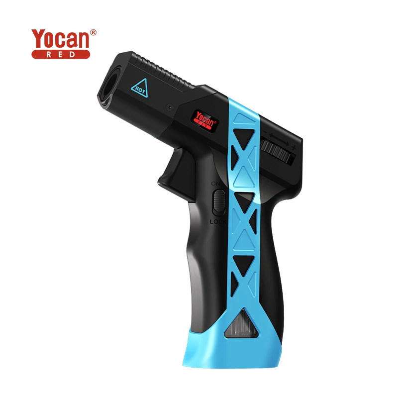 Wholesale Custom Windproof Alloy Refillable Butane Torch Lighters Jet Flame Torch Gas Lighter Gun for Kitchen BBQ