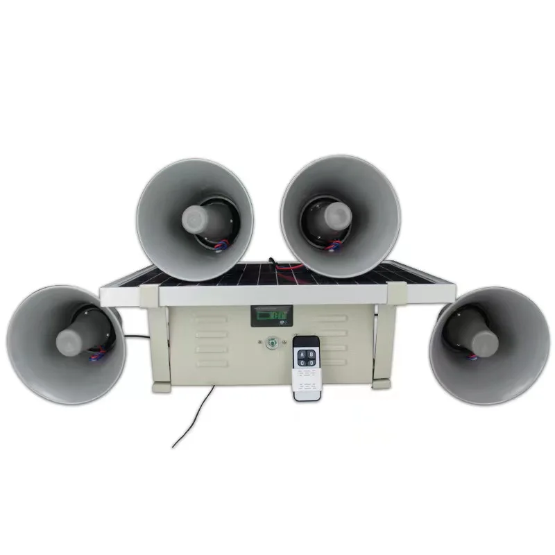 Effective Solar Powered Voice Device Scare Bird Repellent with Ultrasonic LED for Fishpond Garden Airport Farm to Control Bird