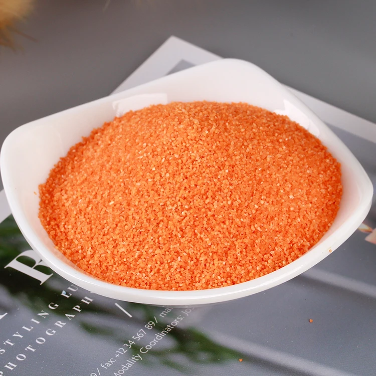 Flower Pot Plant Pavement Artificial Colored Sand Pearl Luster Painting Grade Color Sand For Garden