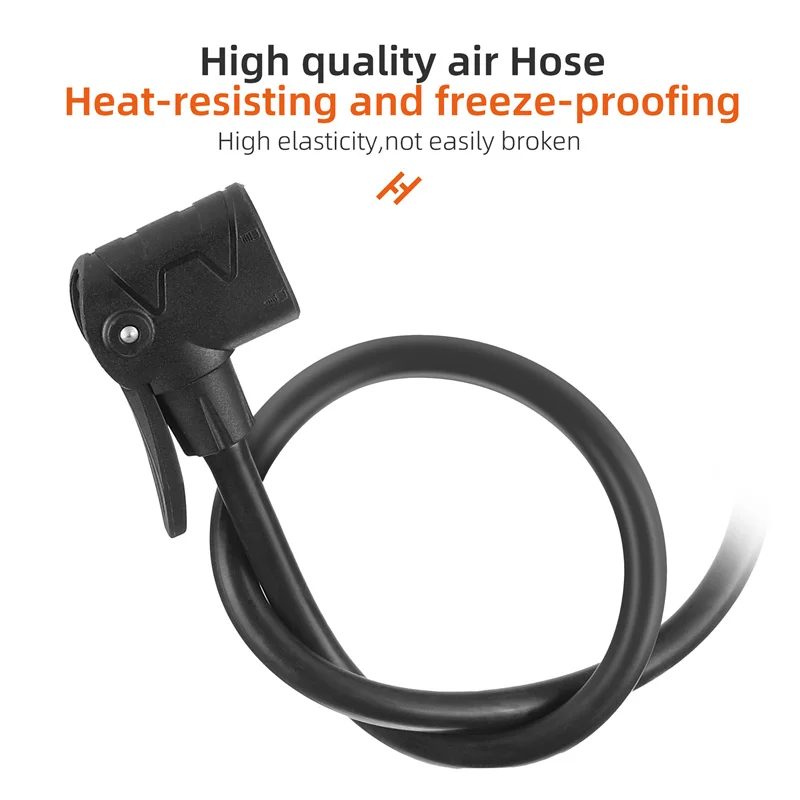 WEST BIKING 160PSI High Pressure Bicycle Detachable Pump Multi-Use Valve Cycle Pump Solid And Durable Aluminum Alloy Bike Pump