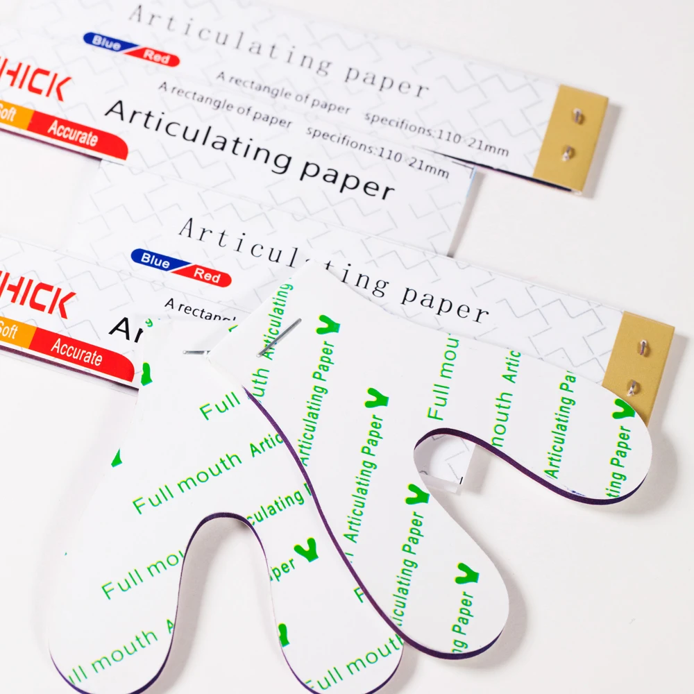 Good Price Dental Material Articulating Paper RED BLUE Strips Teeth Whitening Oral Care Dentist Lab Products