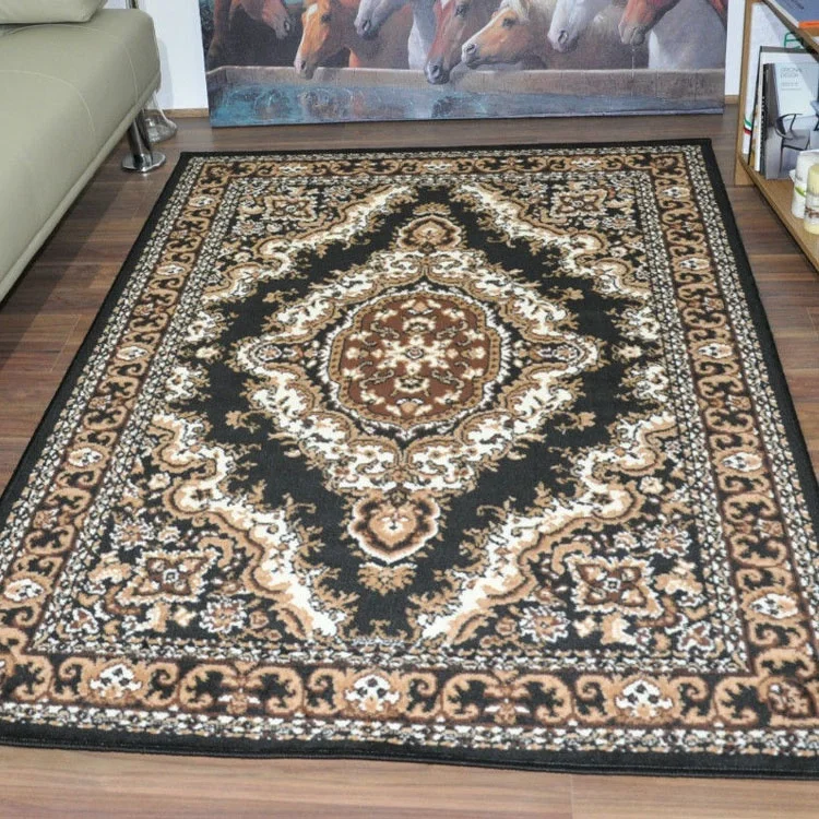 Современные Полиэстеровые Нескользящие коврики с принтом на заказ для гостиной персидский ковер