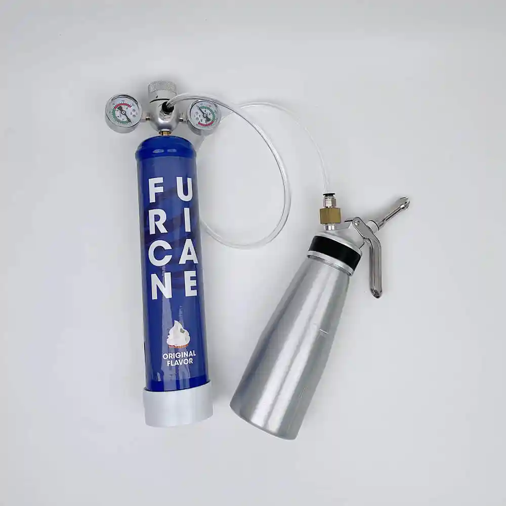 Disposable 0.95L whip cream 580G Bouteille Cream Chargers Gas Cylinder