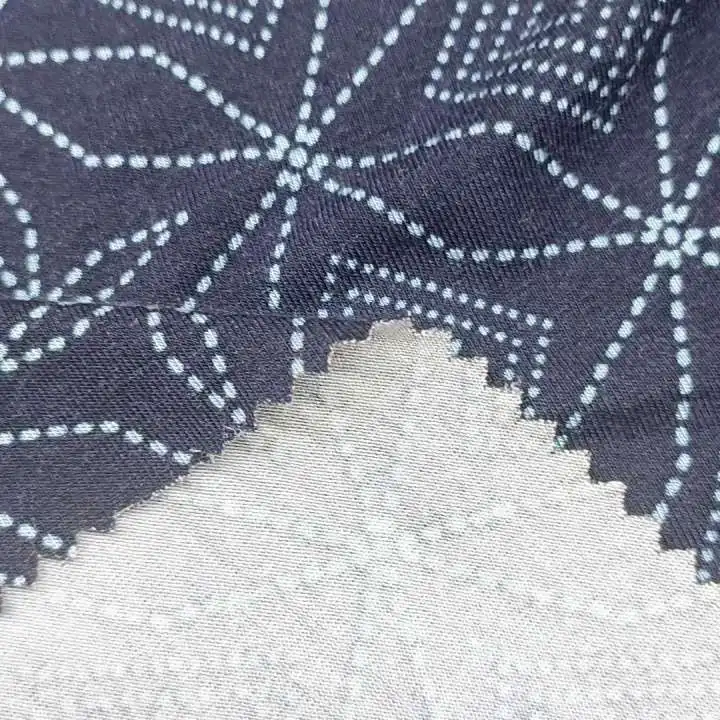 Fabric Wholesale Rayon Viscose Spandex Vortex Single Jersey Printed Knitted Fabrics Textile