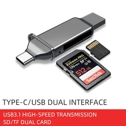 all in one card reader 3.0 Kawau C371 Type C dual SD TF Metal for Mobile Phone Car Portable PC