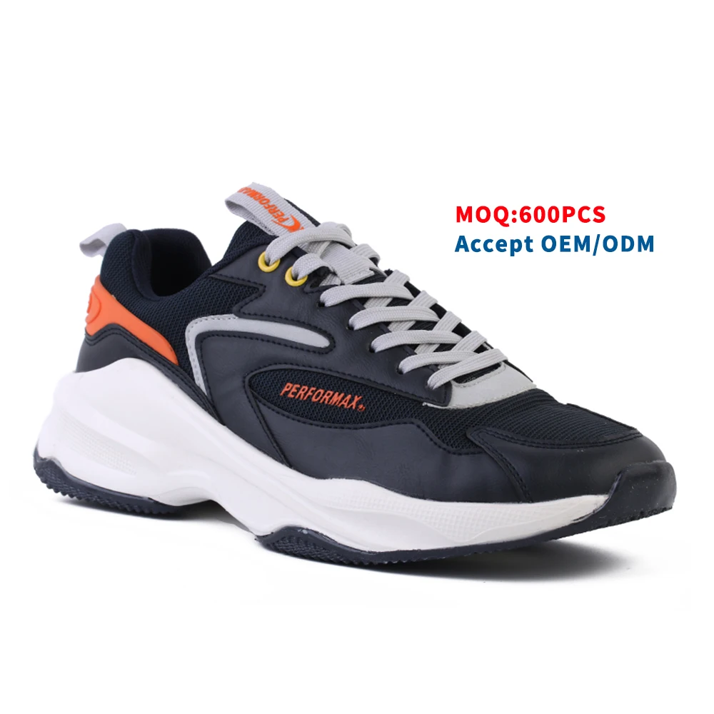 Outdoor breathable fashion mens footwear fashion black casual shoes