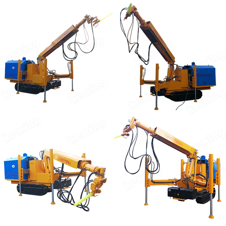 long tunnel usage shotcrete machine 11 kw 8 m height spraying Concrete Spray shotcrete arm Robot