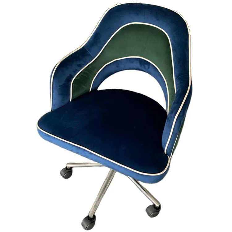 Сиденье с обивкой для отдыха темно-синие высококачественные тканевые черные бархатные современные обеденные