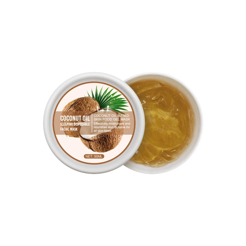 Private Label Pure Nature Nourish Face Mask to Sleep Coconut Oil Sleeping Facial Mask Face Sleeping Mask