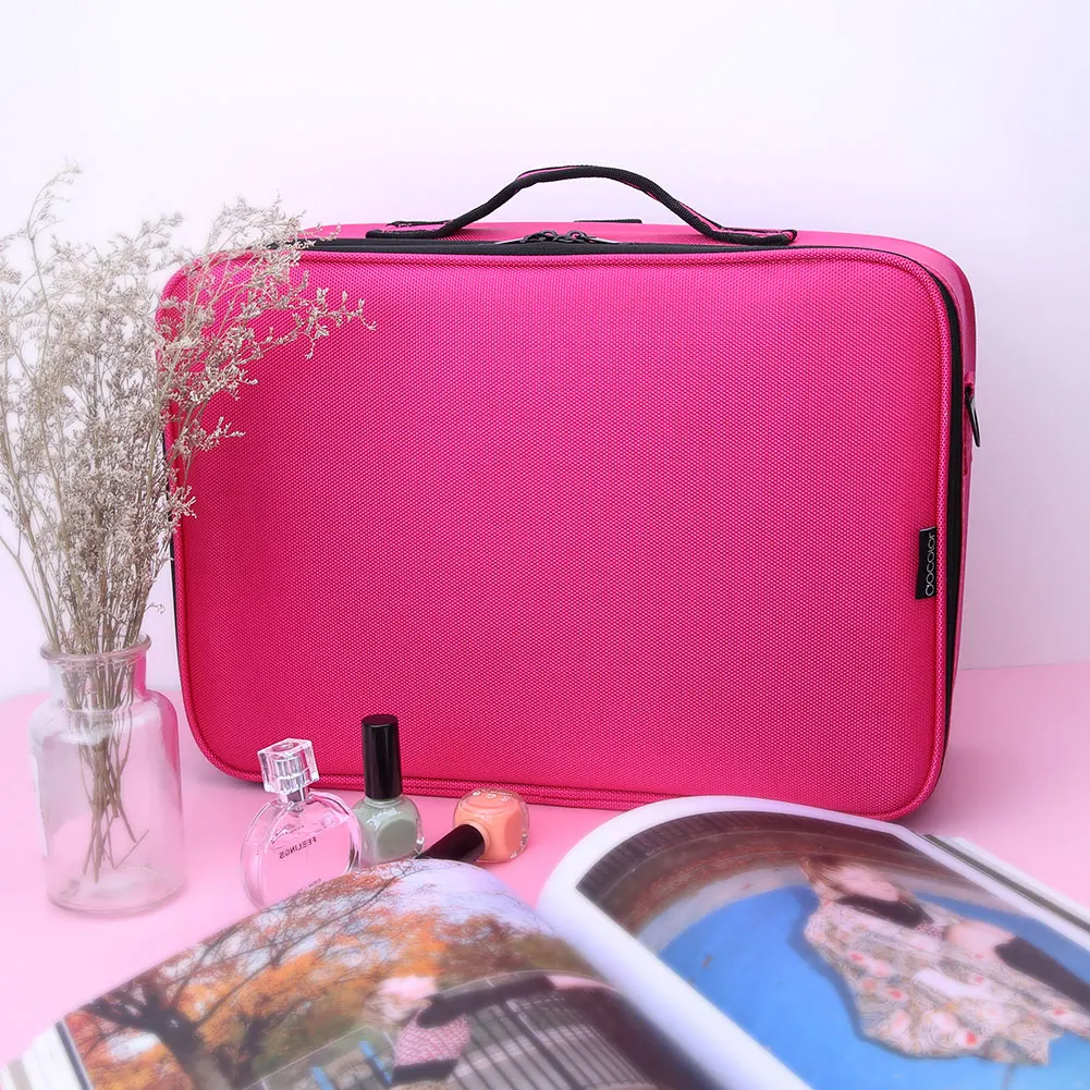 Docolor Make up Beauty Case Cosmetic Case Travel Makeup Bag for Cosmetics Makeup Brushes