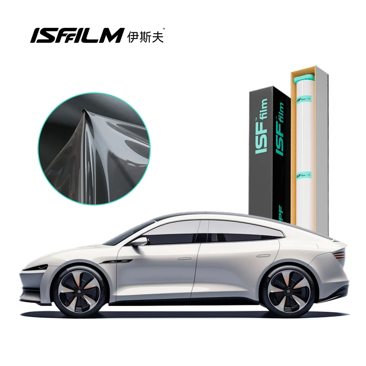 ISF 10 лет гарантии самоклеящаяся глянцевая Защитная краска из ТПУ для автомобиля