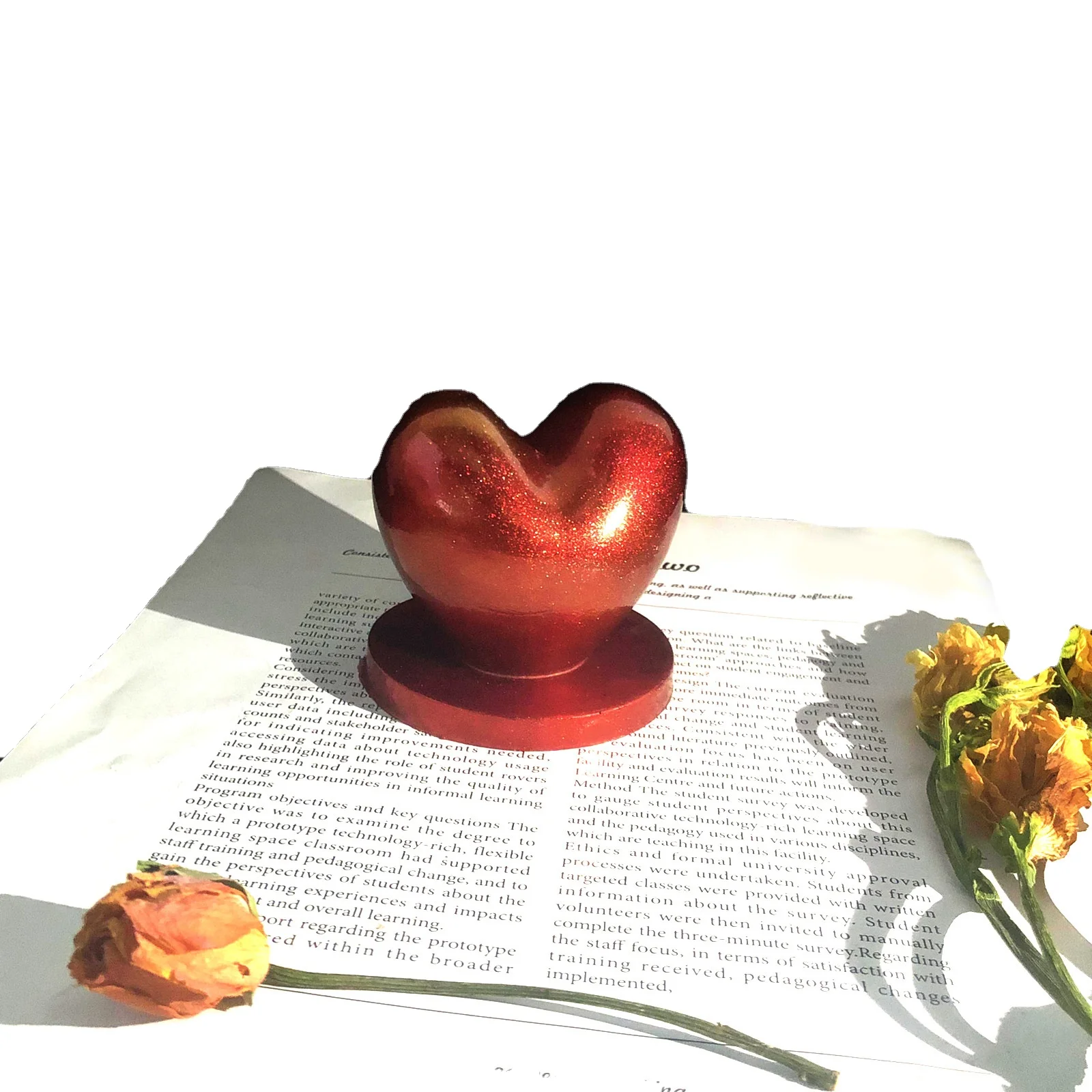 Three-dimensional Love minimalist decoration bedroom lamp table desk new desk decor 2023 custom desk decor