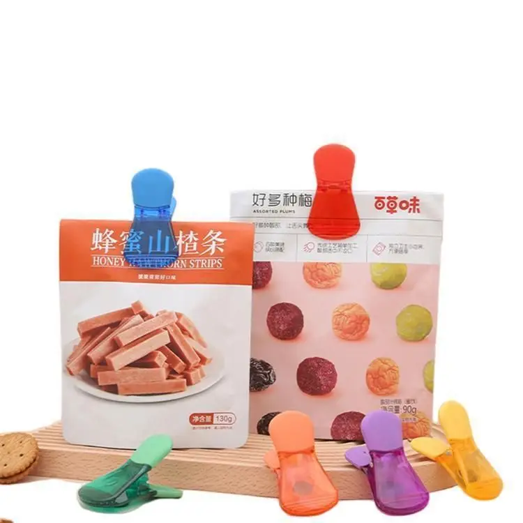 Custom Wholesale Plastic U Shape Large Office Fridge Magnet Bag Clip Magnetic Memo Clip