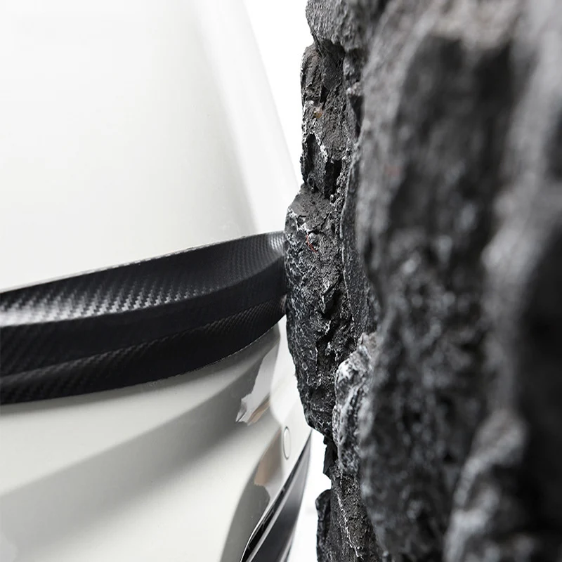 2 pcs per set black white red anti-scratch soft PVC car front rear corner bumper protective strip guard anti collision protector