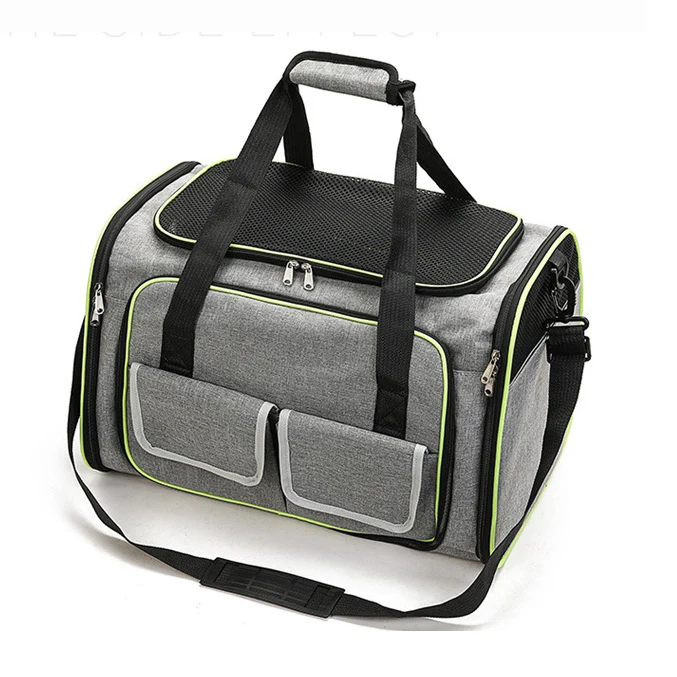 Airline Approved Expandable Large Carrier For Cats Travel Breathable Cat Carrier Bag
