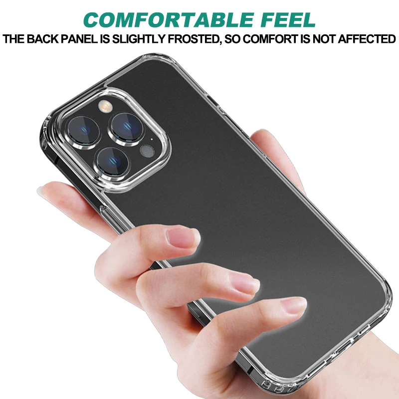 Wholesale Soft TPU Hard Arcrlic Case For Iphone 12 Antii-Yellowing Crystal Clear Cover For iphone 11