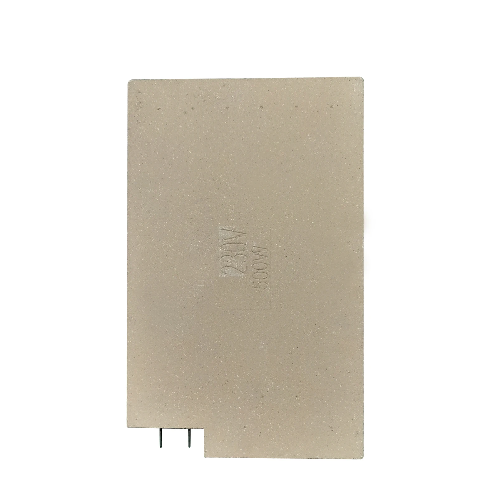 Inertia thermal Magnesia ceramic block 750 W M1530 thickness 20 mm 6.3 mm terminals built in Iron chromium aluminum heating wire