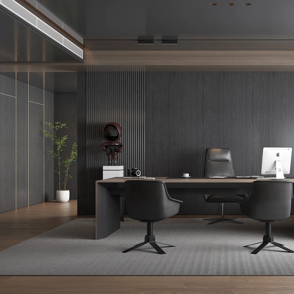 E0 Standard Indoor Bamboo Fiber Veneer Integrated Board 600mm Width Nontoxic WPC Hollow Flat Wall Panel Sheet For Decoration