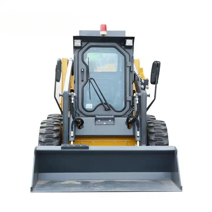 CE EPA high quality 4WD mini skid steer track loader with  crawler small skid steer loader with 4in1 bucket attachment for sale