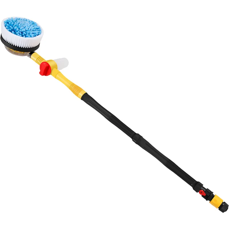 360 Degree Car Wash Brush Automatically Pressure Washer Gun Foams Rotating Car Wash Brush Kit With Long Handle Car Cleaning