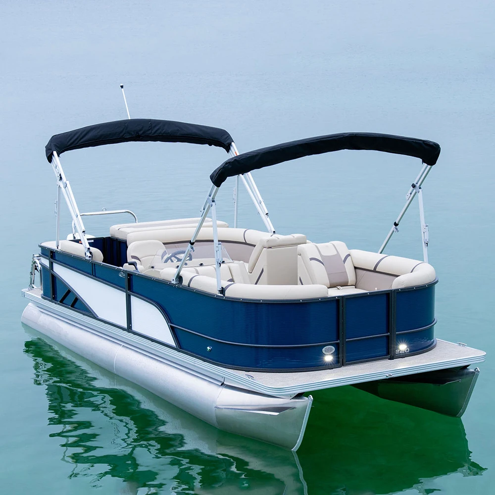 2024 China Hot Selling Water Leisure Party Boat Luxury Yacht Aluminum Fishing Boat With Outboard For Sale