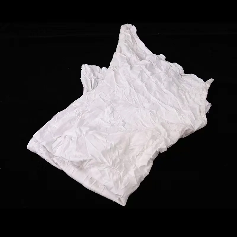 Industrial Trapo Waste 100 Cotton White Wiping Used Cotton Rags Cloth T-shirts Cotton Rags And Wipers Camiseta Para Trapos