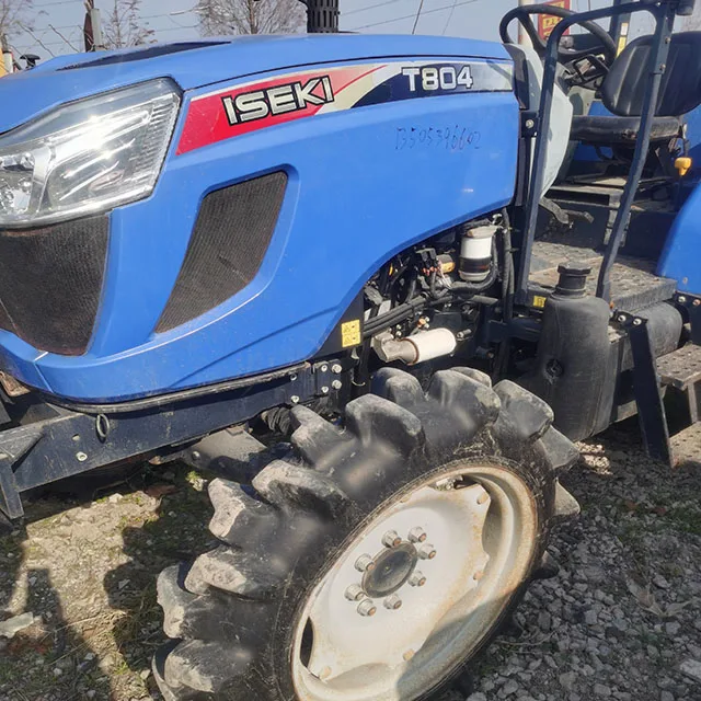 Сельскохозяйственный мини-трактор 4wd T804 б/у ISEKI 80hp трактор с фронтальным погрузчиком и экскаватором-погрузчиком