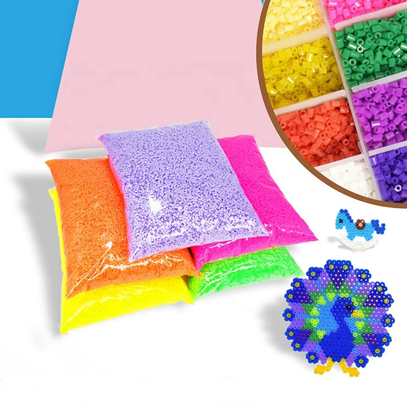 Hot Sale 2.6 MM Ironing Beads Kids Educational Toys 72 Colors Fuse Beads Mini Perler Beads In Bulk