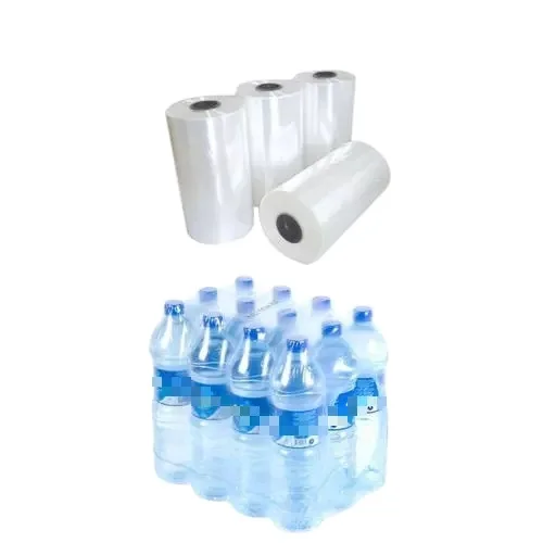 wholesale Beverage bottle plastic manual transparent PE heat shrink packaging film rolls