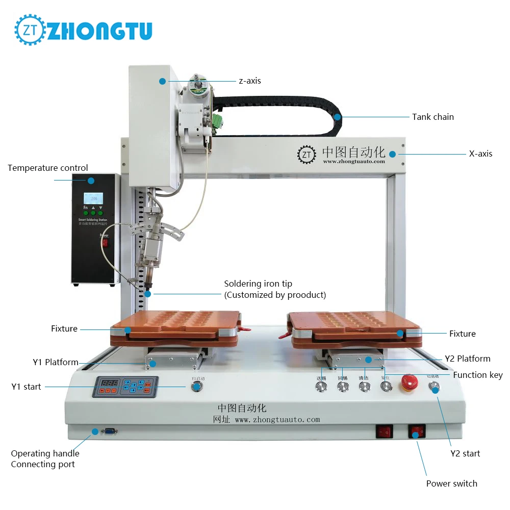 High quality automatic pcb soldering machine soldering robot