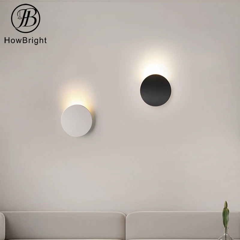 fashion surface mounted  round 6w wall lights indoor stairway hotel bedside interior cheap IP20 sconce light wall light