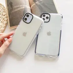 Shockproof Bumper Transparent Clear Cases TPU Mobile Back Cover Case for iphone xs max Dual Clear bumper case for iphone x xr 8