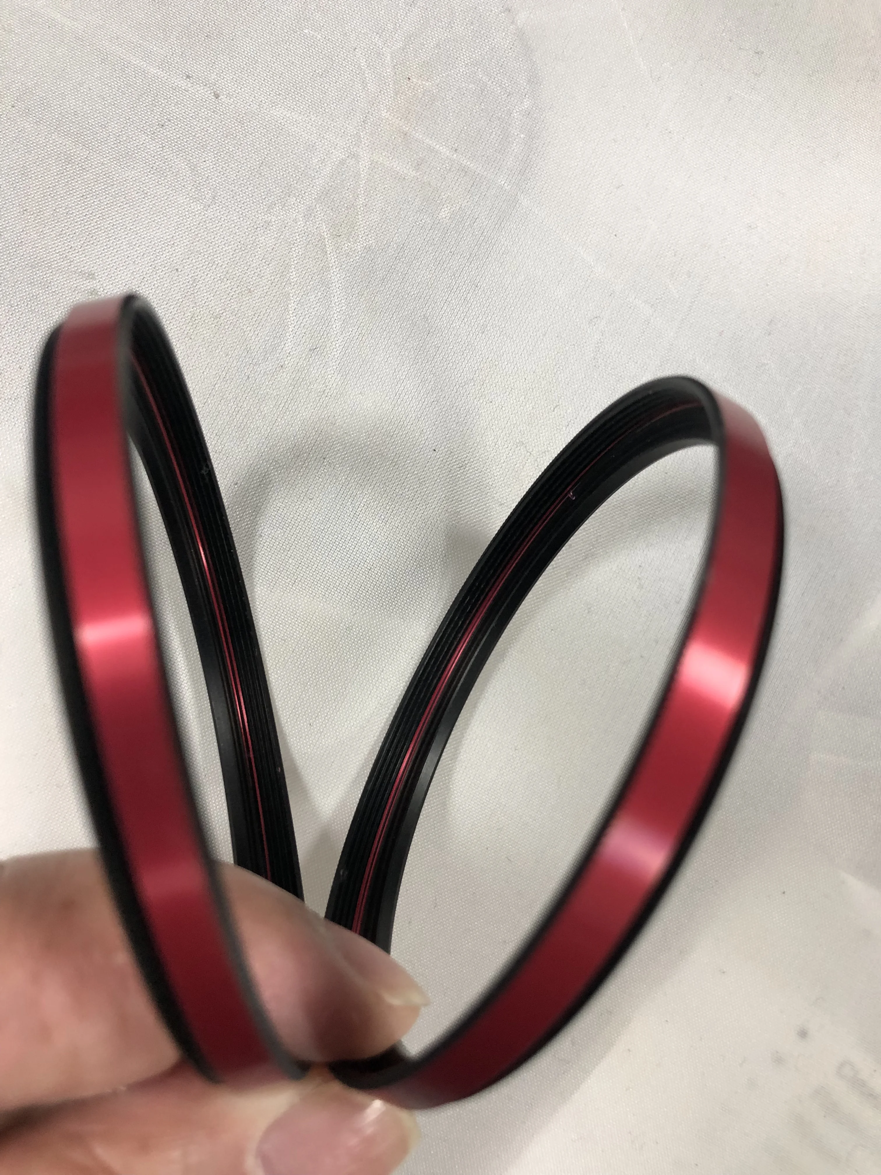 Hardware accessories aluminum alloy CNC machining camera accessories lens ring inner black and outer red two-color lens ring