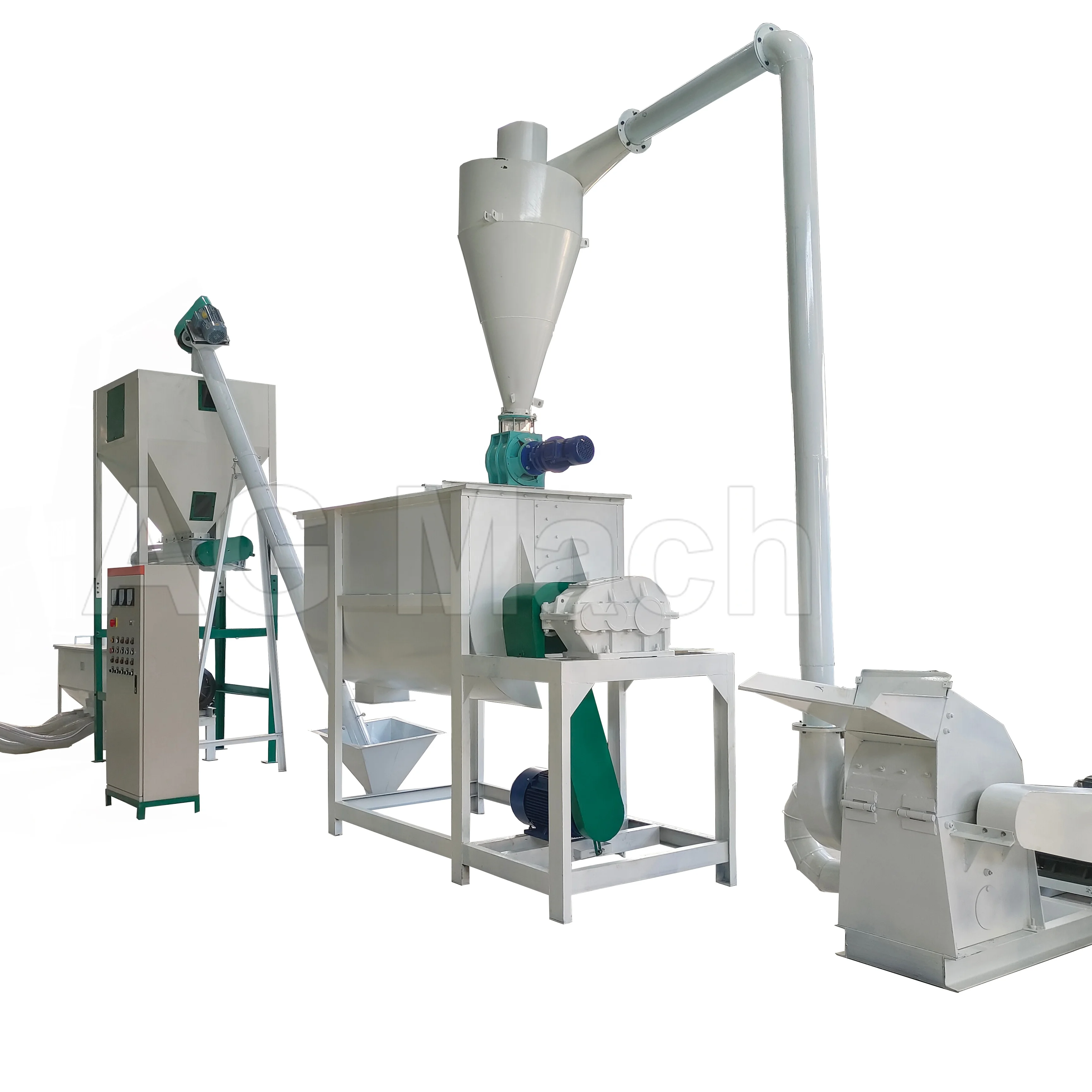 Cow Pig Chicken Pellet Feed Production Line Small Livestock Feed Processing Line for Animal Feed