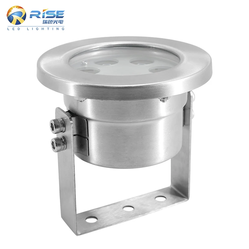 6*3W Multi Color DMX512 Control IP68 Waterproof 304 Stainless Steel LED Underwater Light