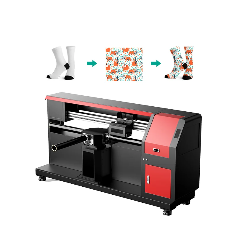 2024 New-Generation Digital Technology Inkjet Printer 3D Seamless Sock Printing Machine