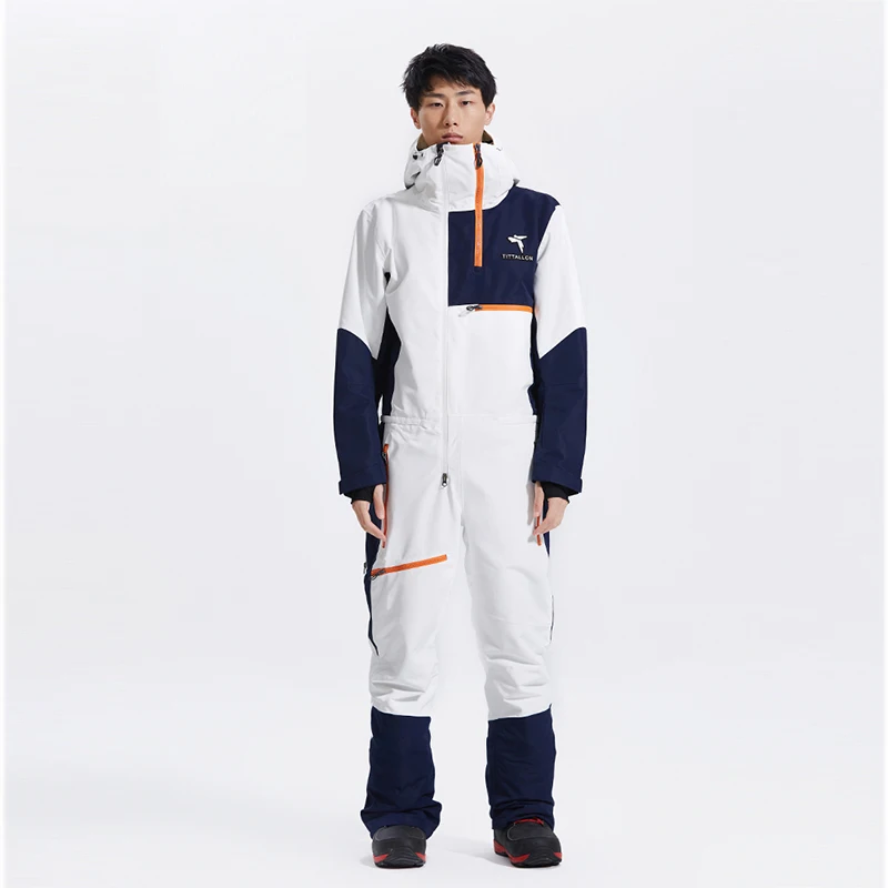 New Design Waterproof Windproof Retro One Piece Ski Suit Breathable Winter Warm Ski Jacket Outdoor Snowboard Jacket