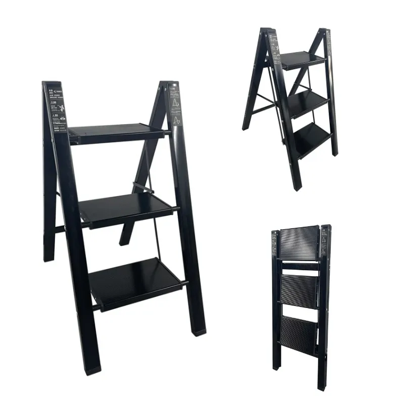 3 Step Foldable Household Anti-Slip Steel Household Ladders or Painting Small Ladder