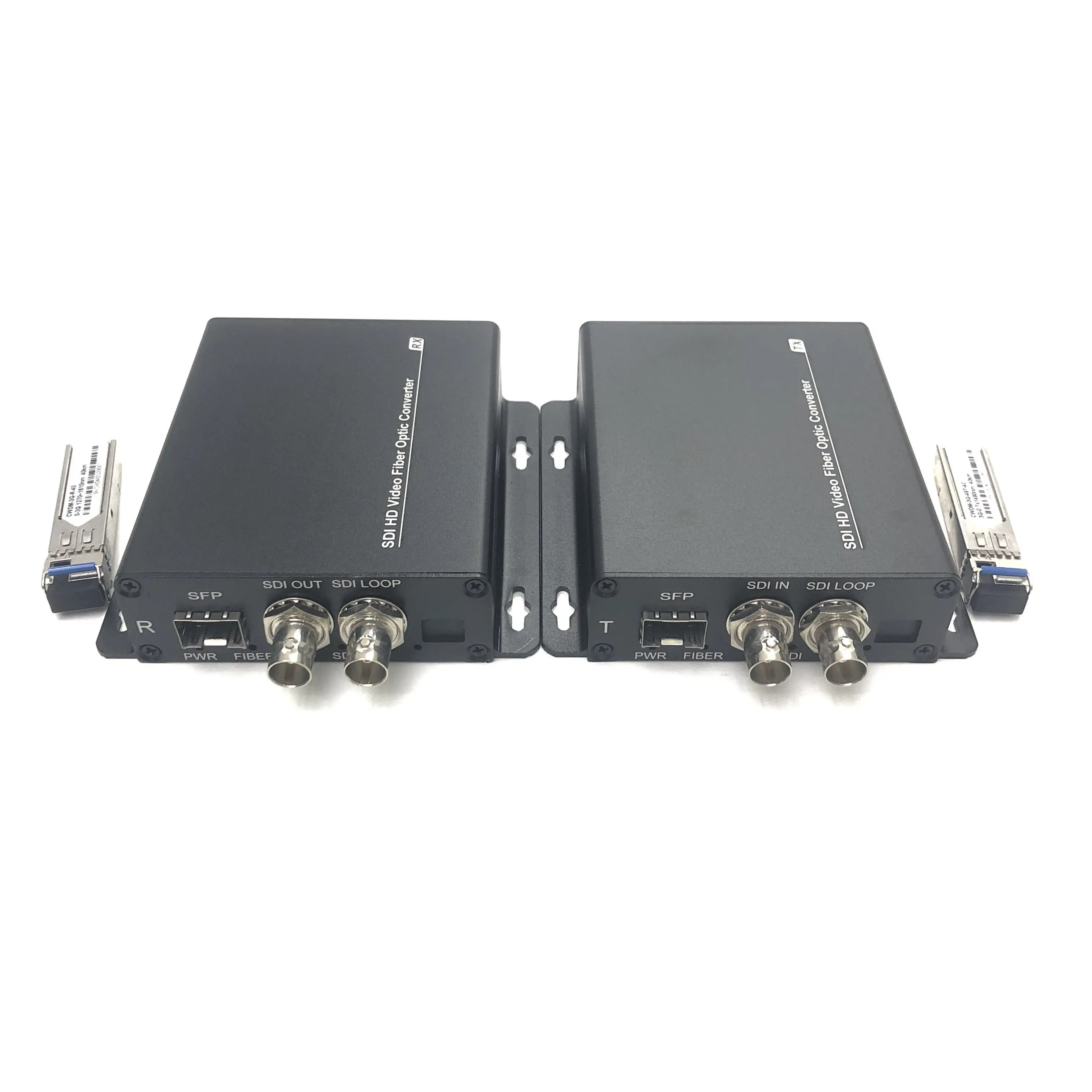 fibre optical converter audio video Fiber Optic Converter cctv video 3G 1080P hd-sdi video transmitter and receiver