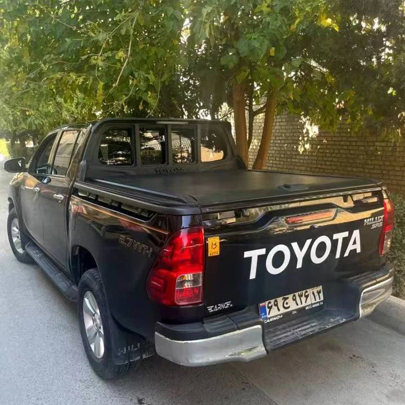 truck bed pickup roller shutter lid electric retractable tonneau cover for hilux rocco revo vigo gun125 hiace conquest