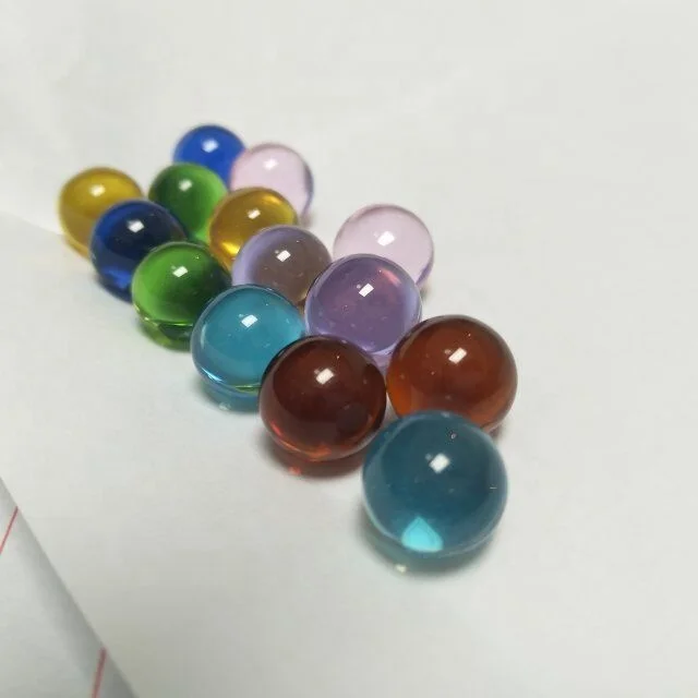  Низкая цена цветные желтые стеклянные шарики для украшения