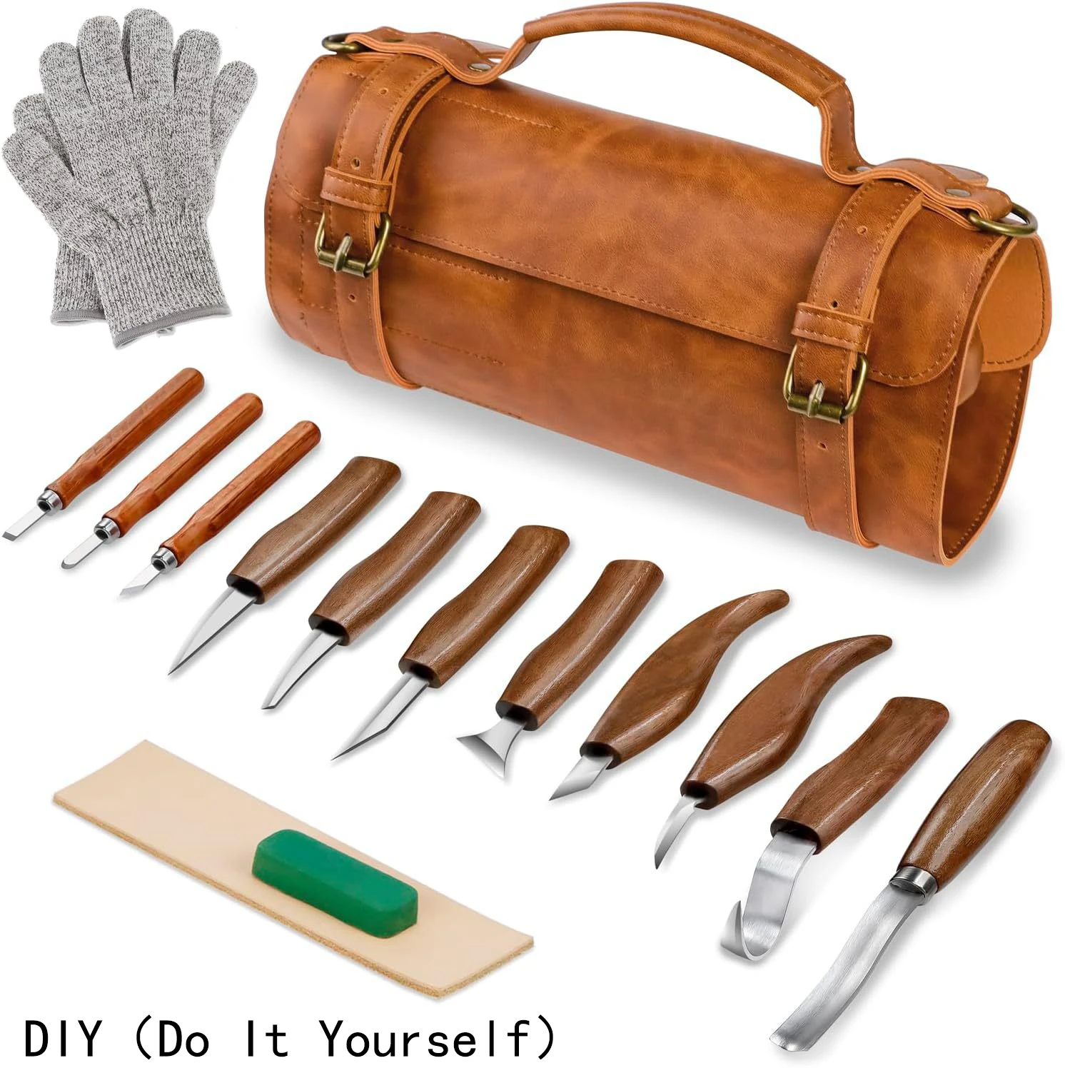 Wholesale 15Pcs/Set Wood Carving Tools Spoon Carving Hand Tool Set For DIY