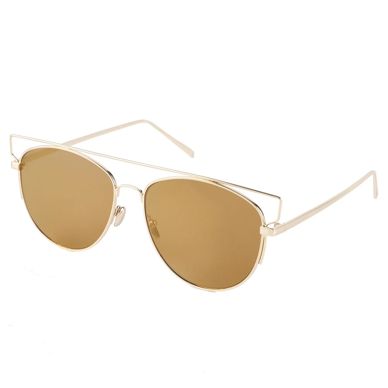 2024 Network red street shot sunglasses fashion men and women multi-colored glasses pilot metal sunglasses new trend wholesale