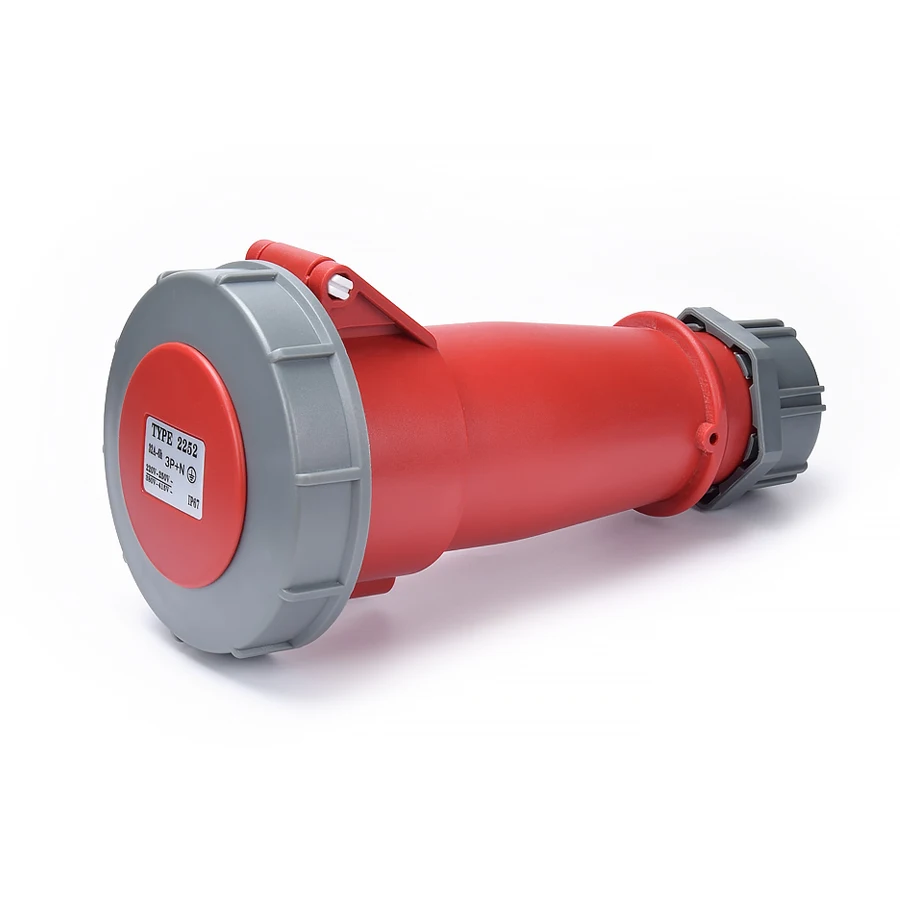 New Type Outdoor Industrial Electric Connector Waterproof IP4432a 5 Phase Male Female Plug Socket 380V-415 Rated 32A