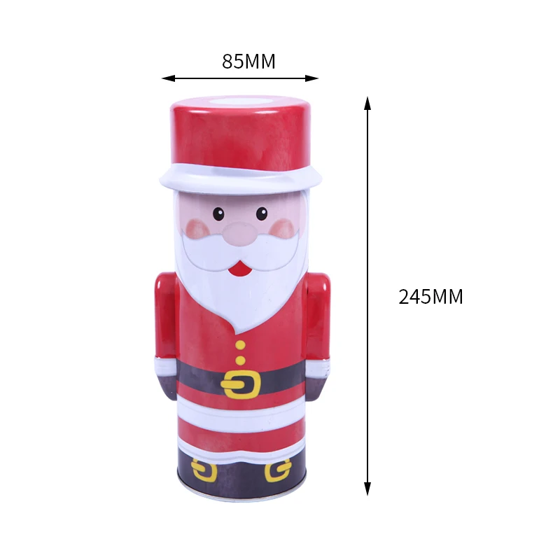 Premium Christmas Tinplate Cookie Tins Set Decorative Cookie Gift Tins, Candies Biscuits Treat Boxes Santa Claus Cookie Tin Can