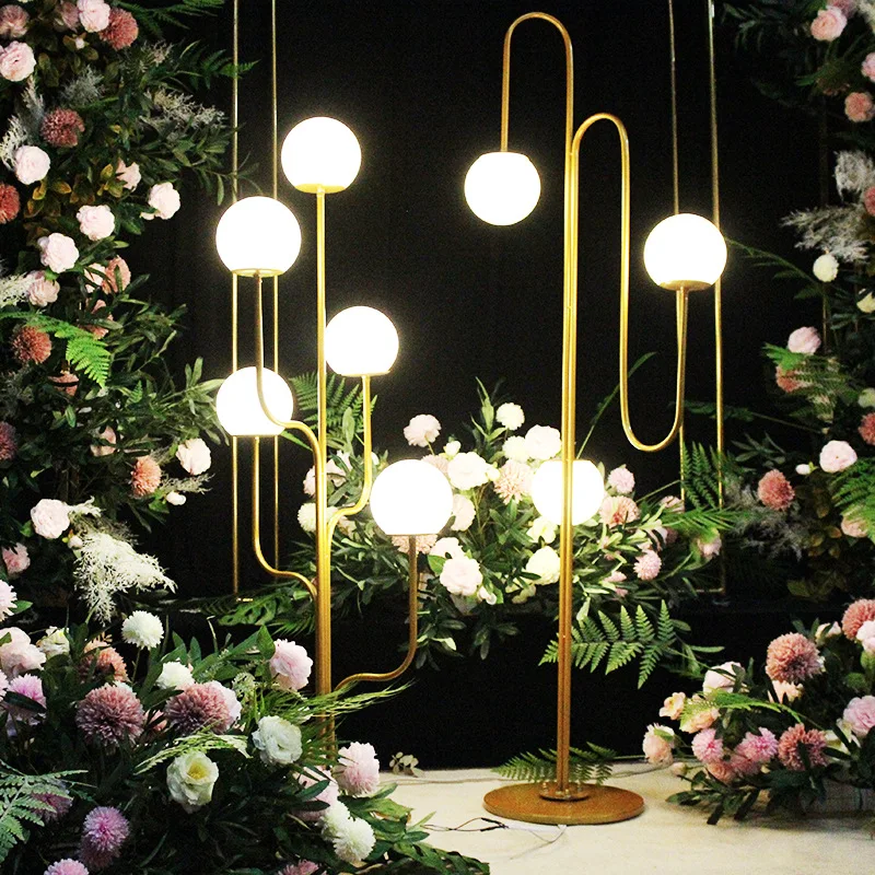 Wedding Road Garden Decoration Stage Area Floor Lamp Industrial 63 Inch Standing Lights for